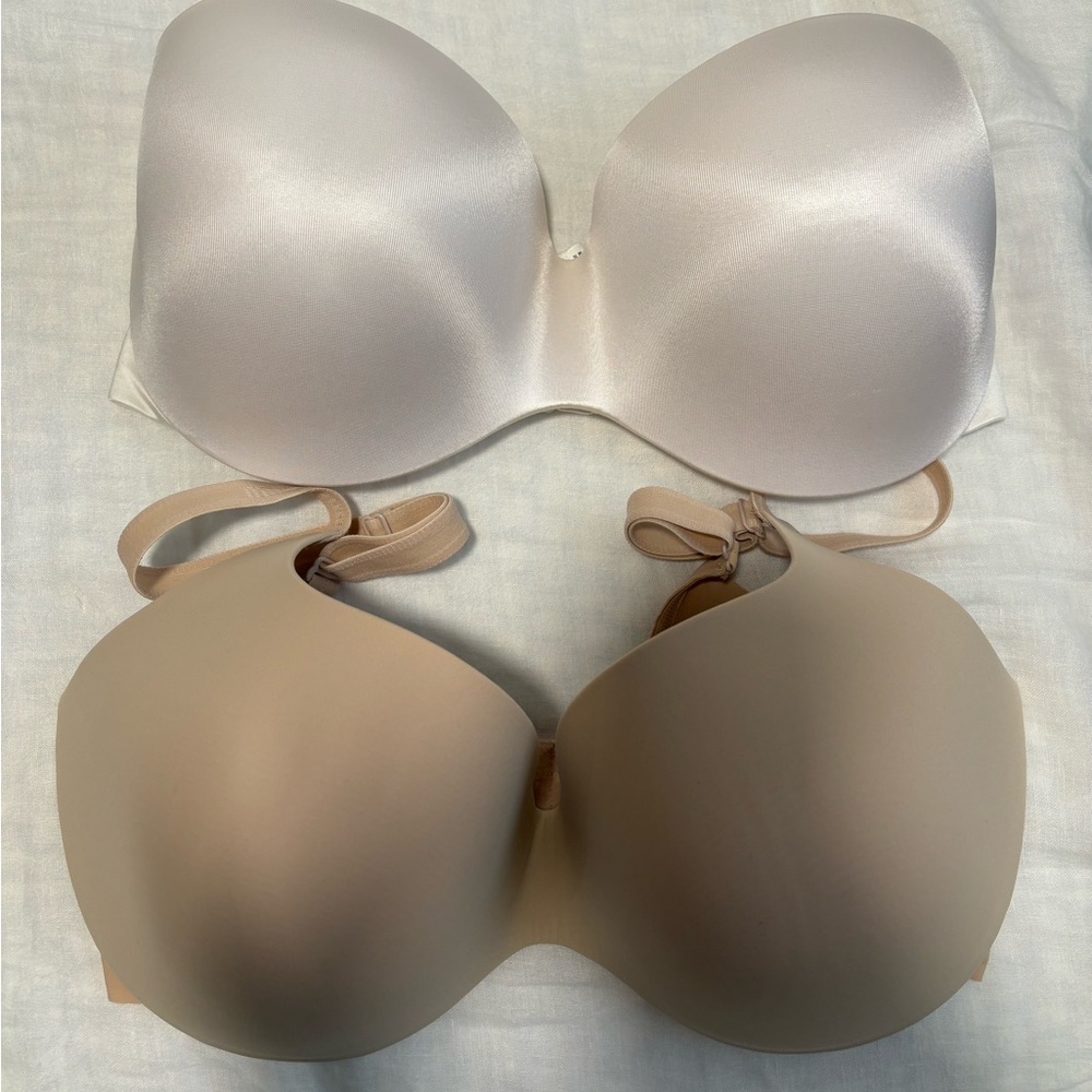 Strapless bra and regular bra - 36DD